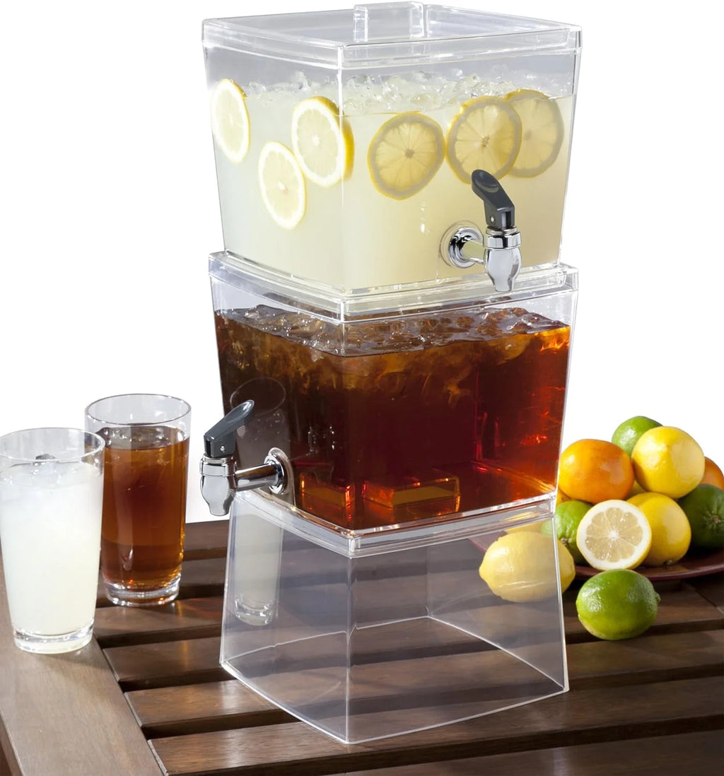 Clear Stacking Beverage Dispenser, 2 Units M26478