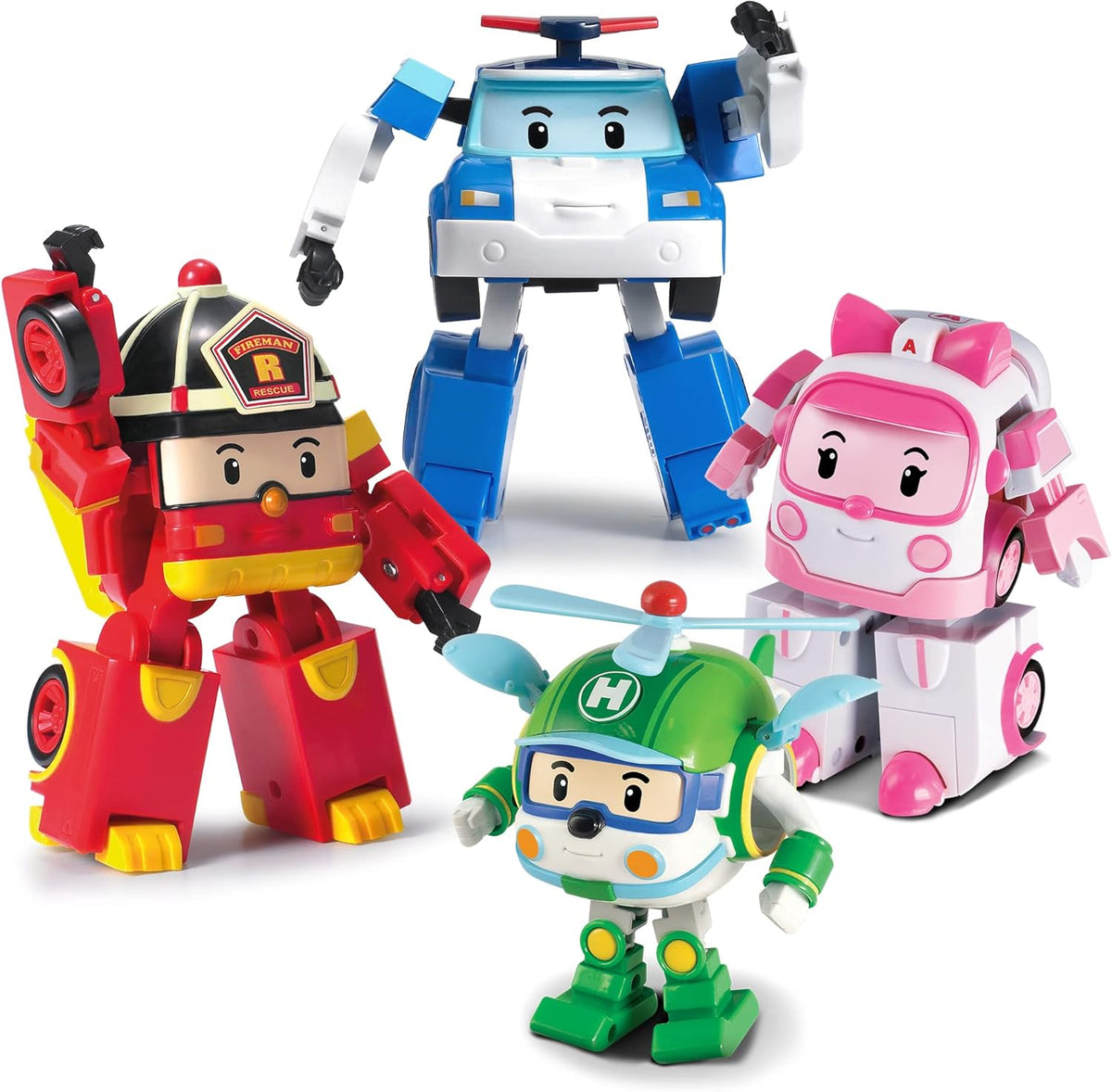 4 Pack Transforming Robot Action Toy Figure G307994