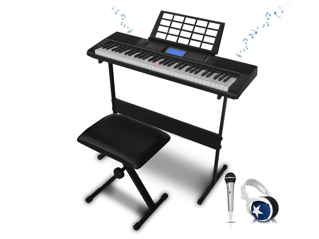 61 Key Electric Piano Keyboard Bundle D409