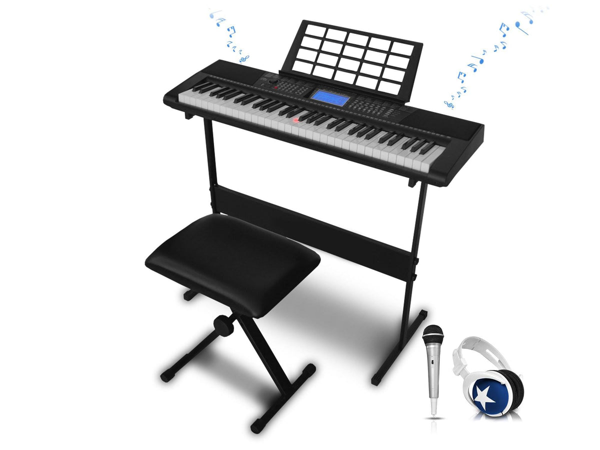 61 Key Electric Piano Keyboard Bundle D409