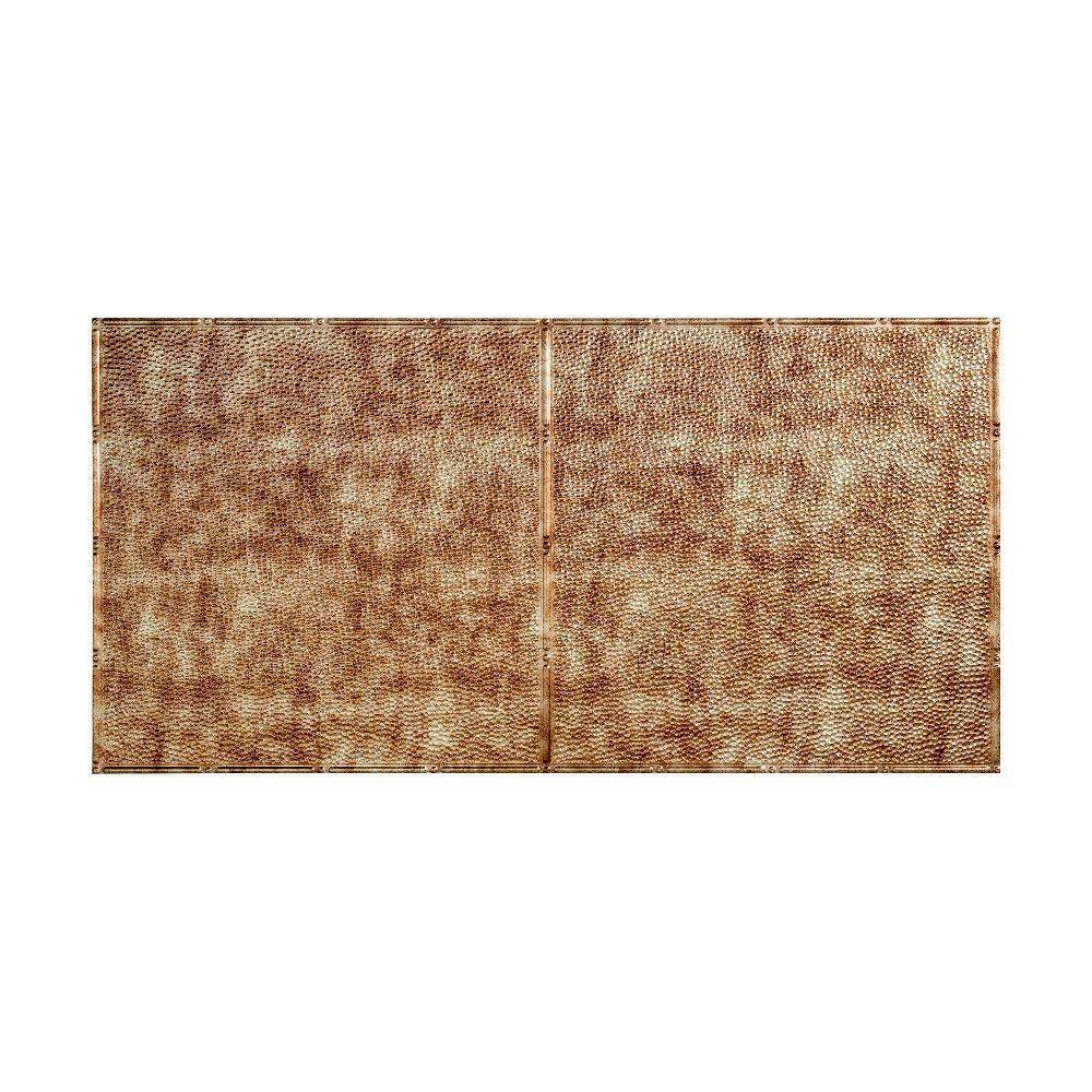 Bermuda Bronze 2ft x 4ft Glue Up Vinyl Ceiling Tile (5 Pack) Q814