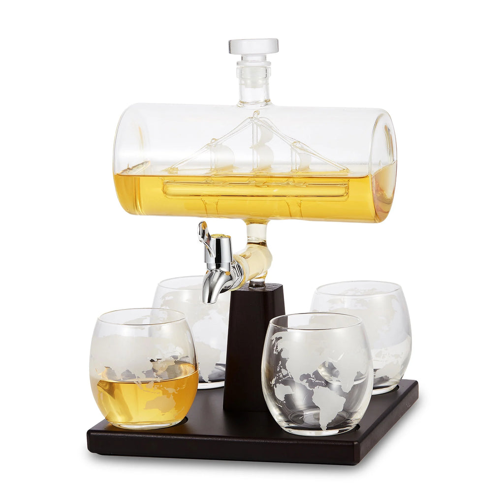 Decanter with 4 Glasses C6086