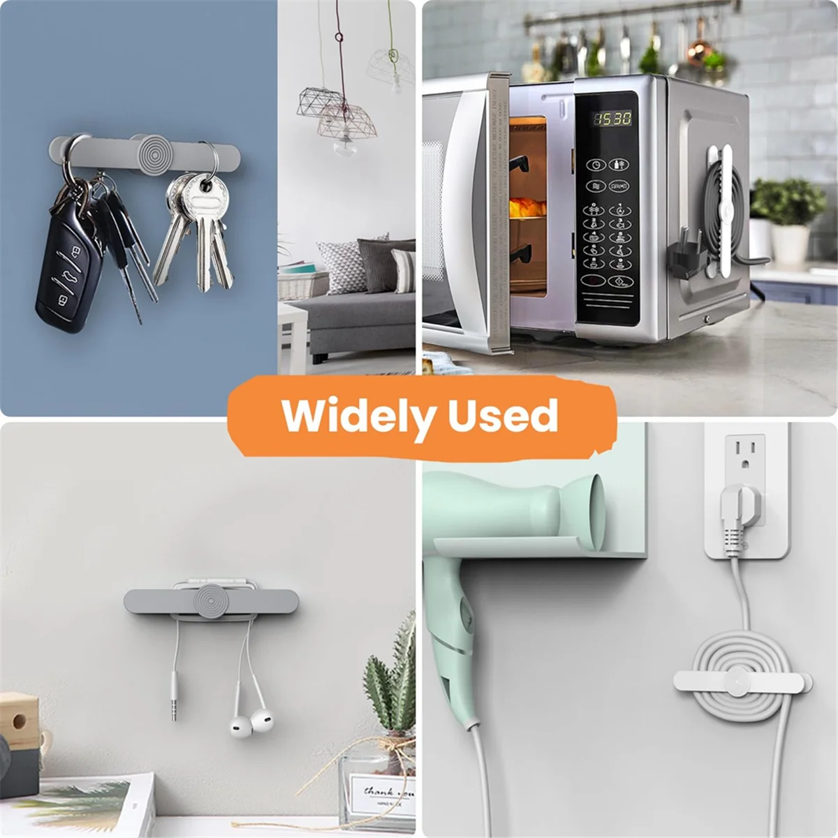6 Pack Appliance Cord Organizer Stick on Y187