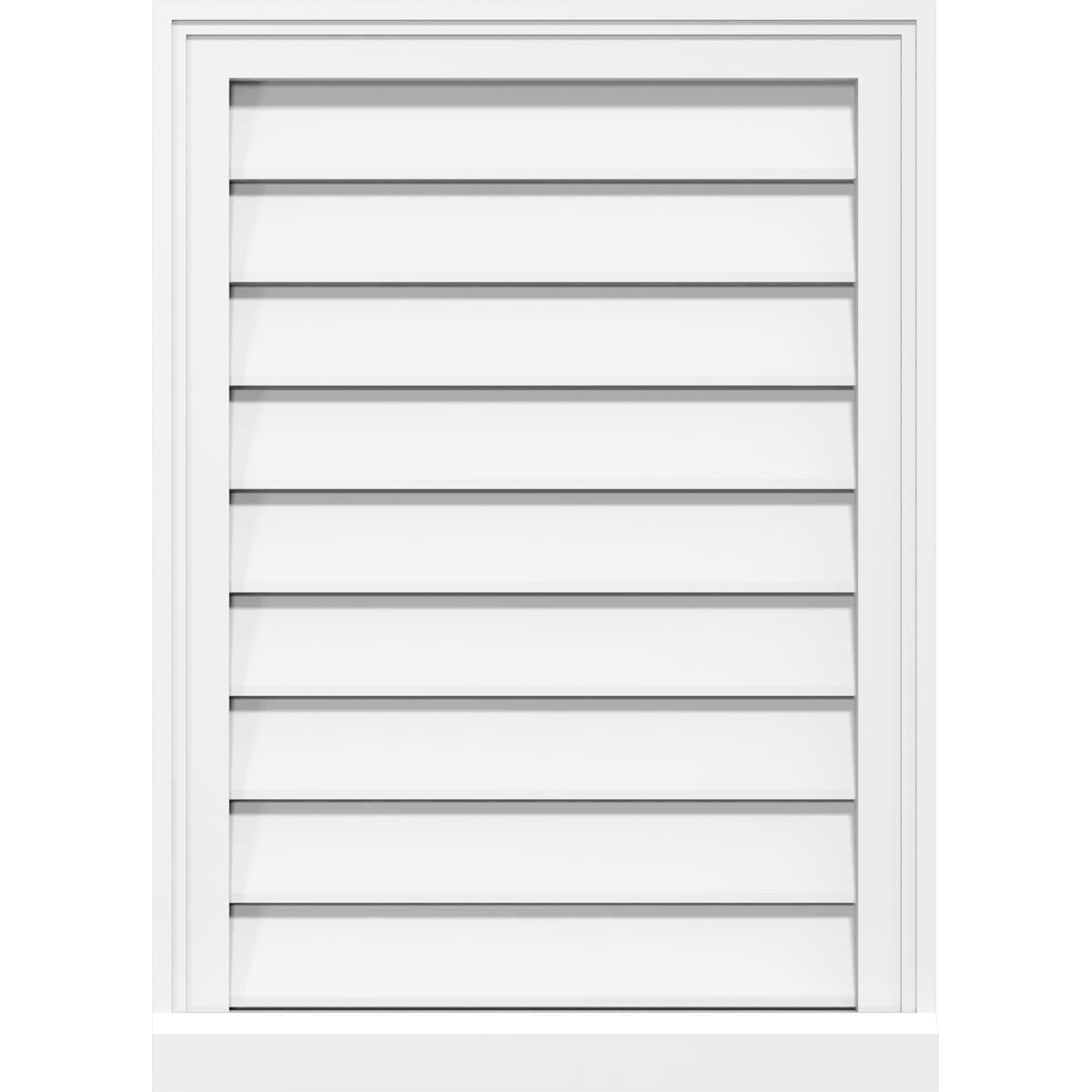 Vertical Surface Mount PVC Gable Vent J793134