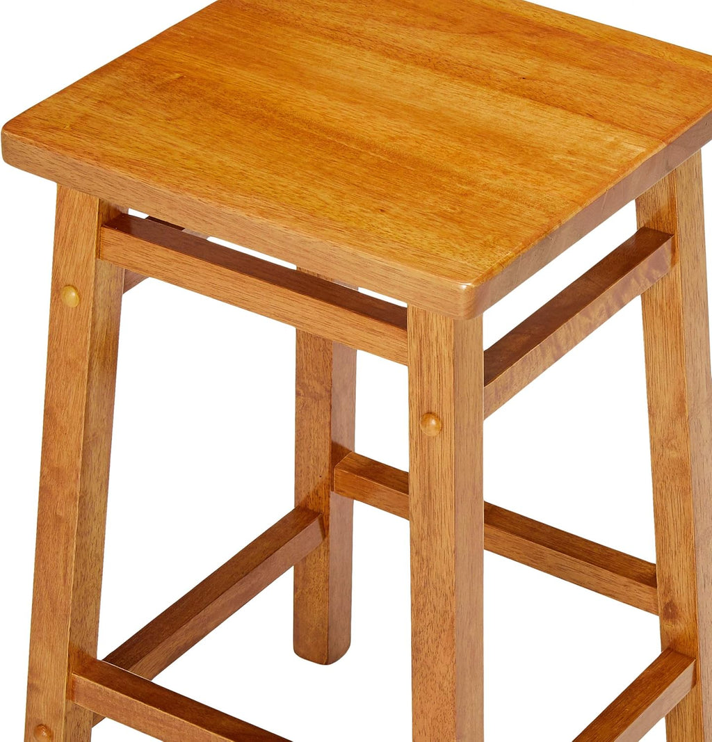 Teak Bar Stool, Pack of 2 F744536