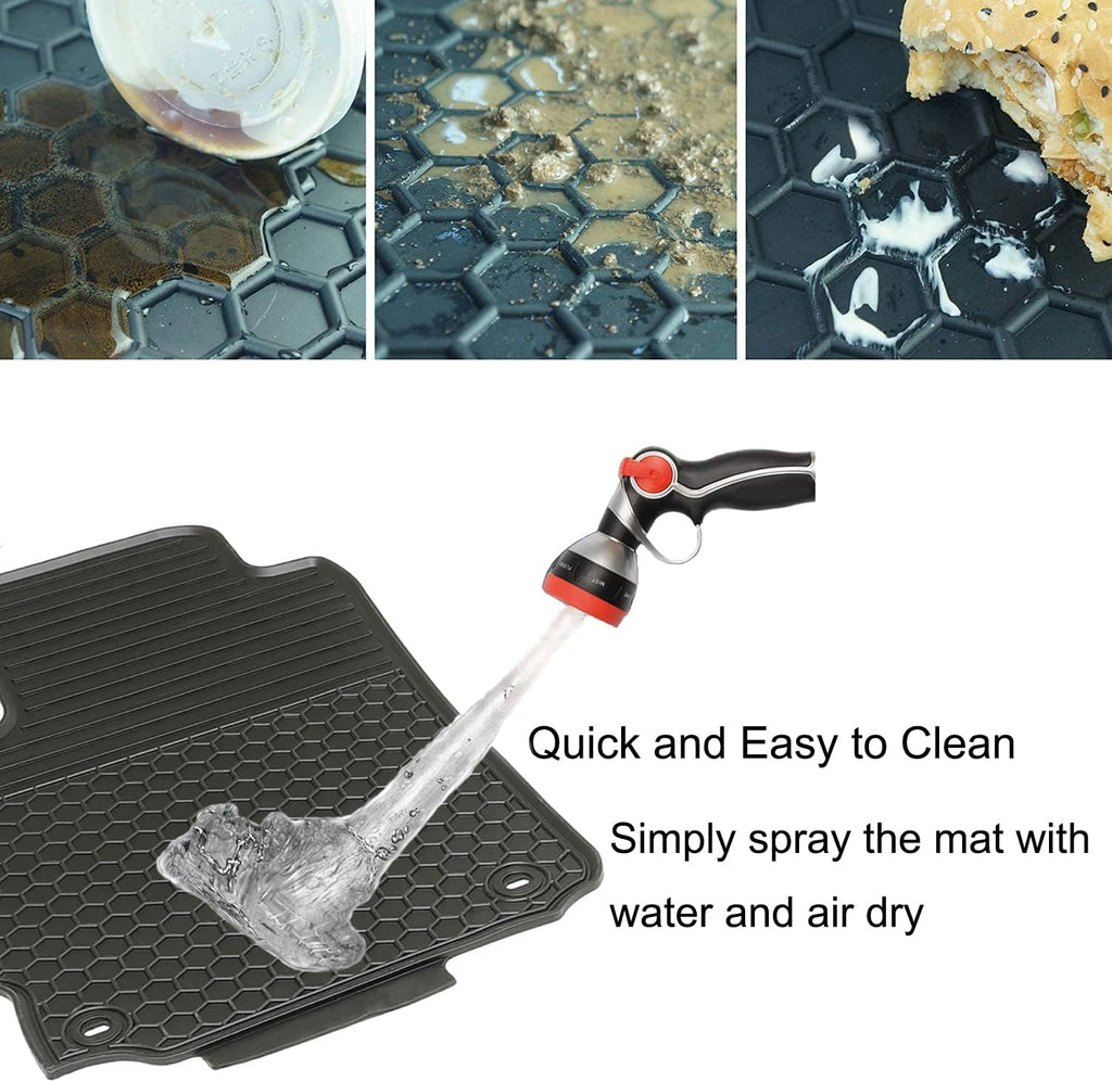 Rubber All Weather Floor Mats Set U493