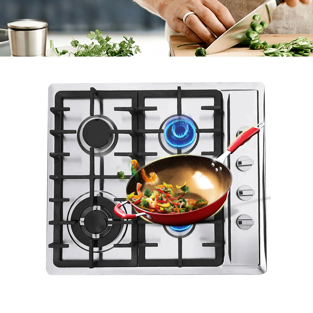 Stainless Steel 4-Burner Built-In Gas Cooktop F500