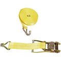 Polyester Flat Hook Cargo Strapping, 3325 lbs Capacity, 27' Working Length, 2" Width R5453