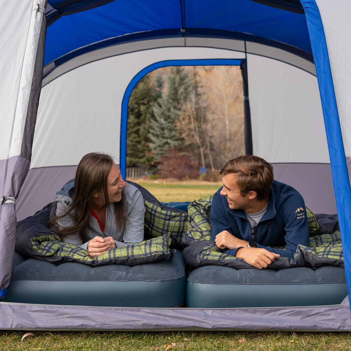 16-Person 3-Room Cabin Tent with 3 Entrances Z644497