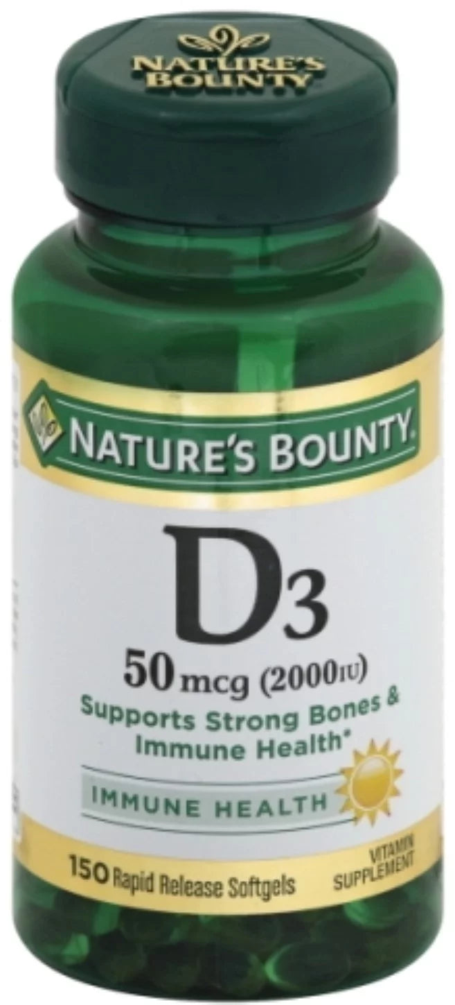 Vitamin D3 2000 IU Softgels Pack of 3 D481389