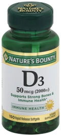 Vitamin D3 2000 IU Softgels Pack of 3 D481389