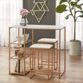 3-Piece Counter Height Dining Set with Table and 2 Stools R59909