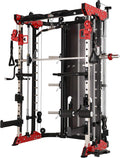 Home Gym Smith Machine with Pulley System Squat Rack Pull Up Bar K2578
