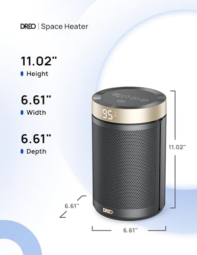 1500W PTC Ceramic Space Heater with Thermostat and Remote M673391
