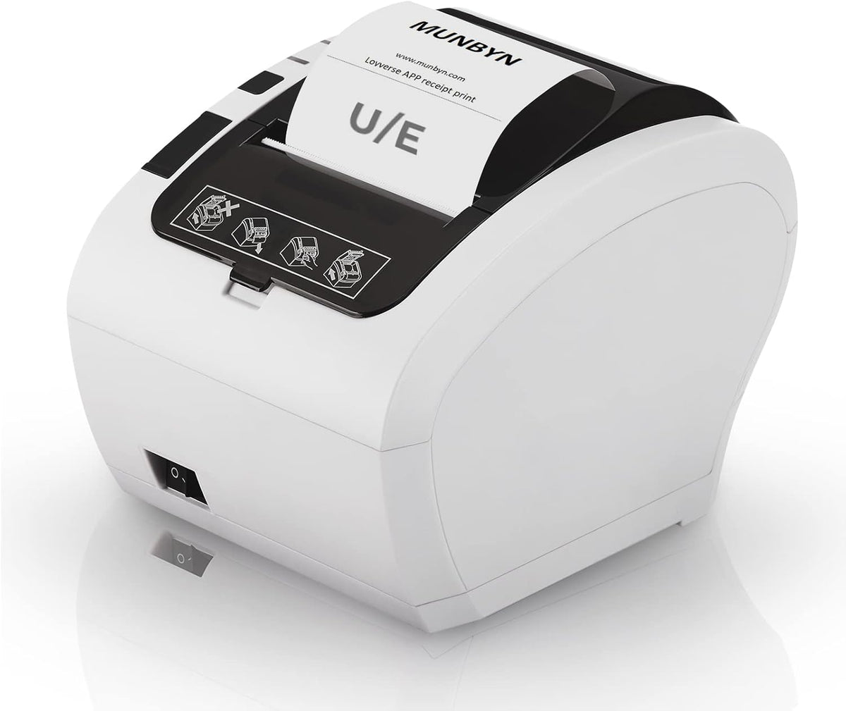 Thermal Receipt Printer, USB/Ethernet Port 80mm POS Printer with Auto-Cutter O280