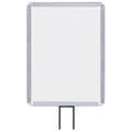 Vertical Fixed Mount Sign Frame, 11 x 14 in. Satin Aluminum Z640