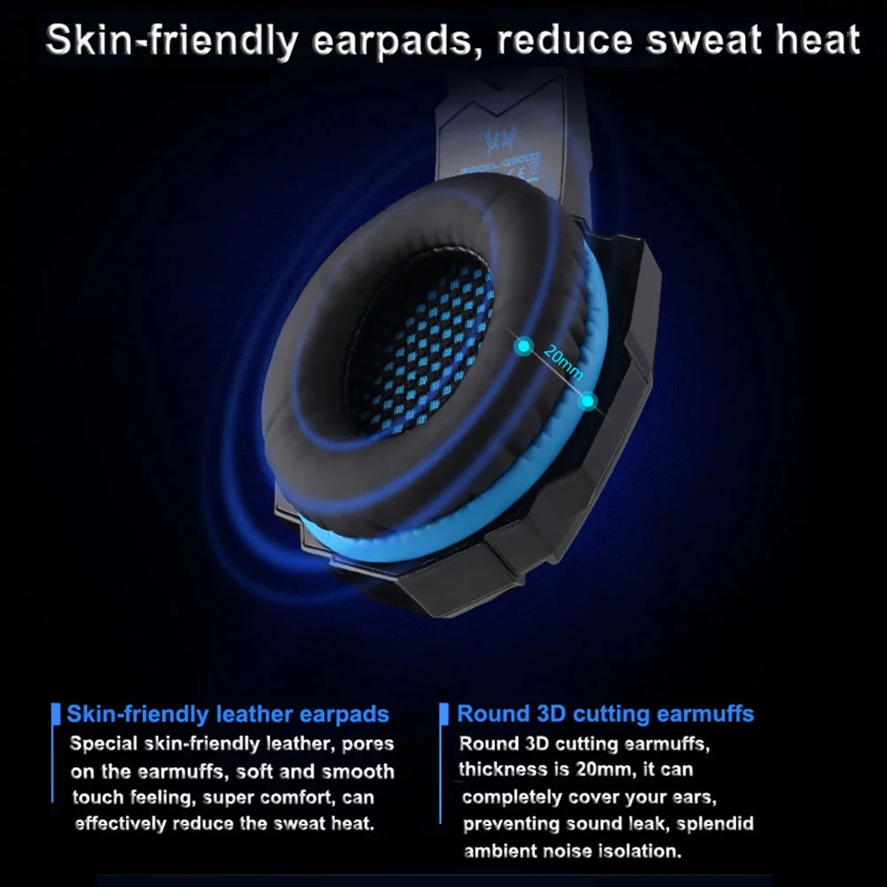 3.5mm Gaming Headphone Over Ear Headset with Mic E47086