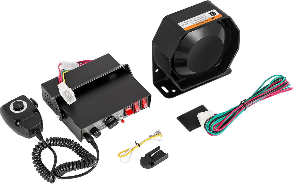 200W 9-Tone Car Warning Alarm Emergency Electronic PA System Pack of 2 G815034