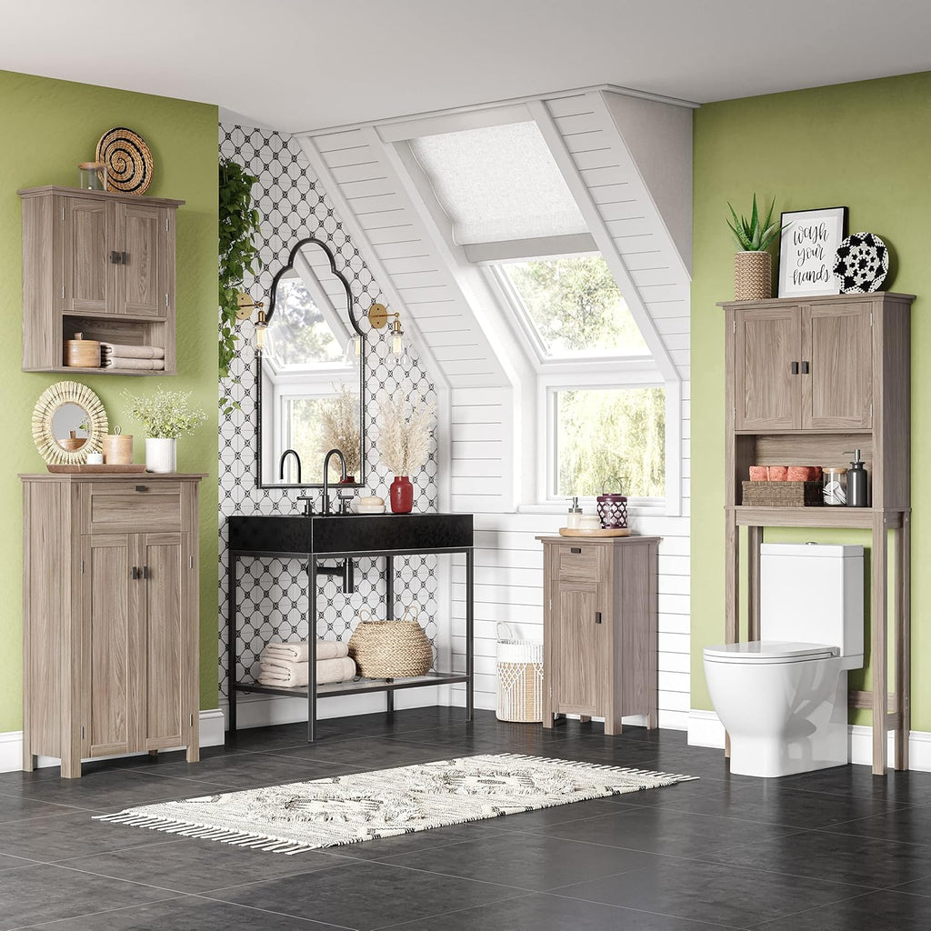 Light Woodgrain Floor Cabinet U9034