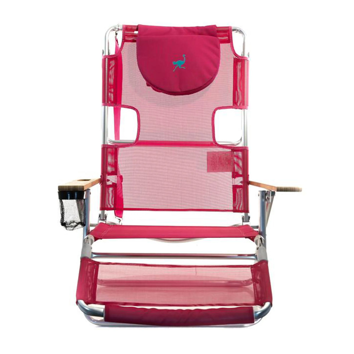 Pink 16" Tall Reclining Beach Chair 4 Pack Y1750