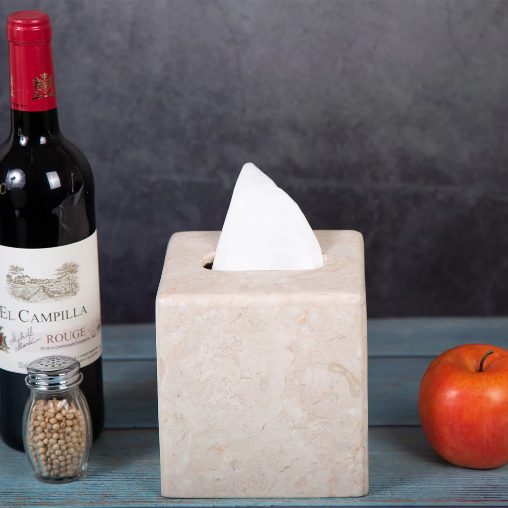 Marble Tissue Box Holder V261