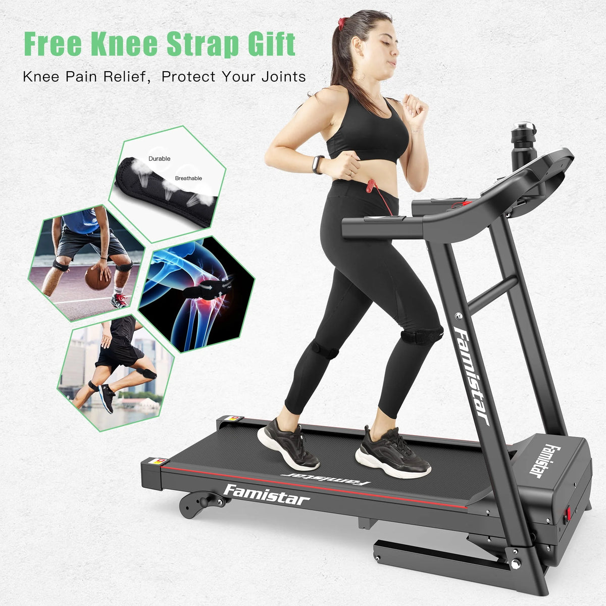 Portable Folding Treadmill with Incline P93962