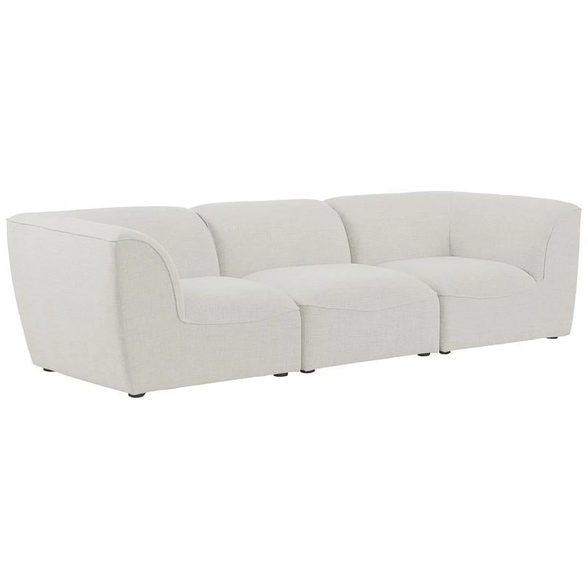 Cream Linen Textured Modular Sofa U647500
