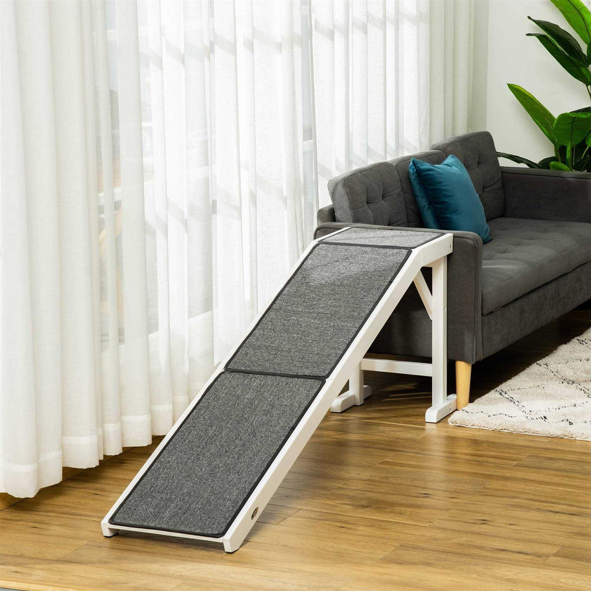 Dog Bed Ramp with Non-Slip Carpet F354257