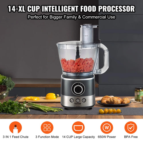 14-Cup 650W Food Processor W496