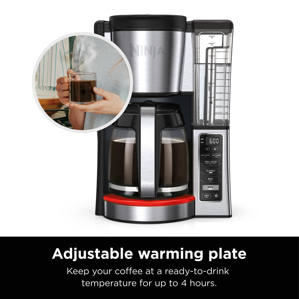 12-Cup Programmable Coffee Maker with Glass Carafe B956088
