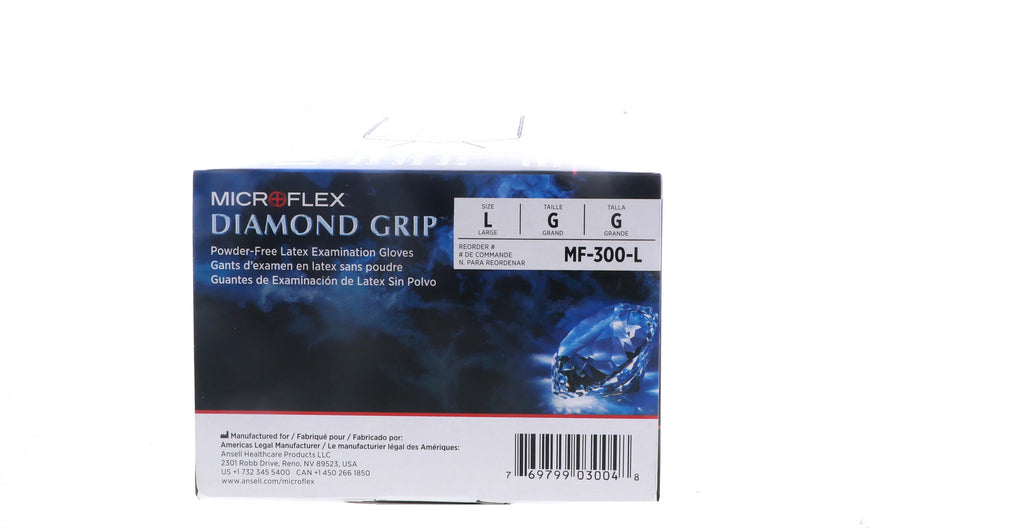Large White Powder-Free Latex Examination Gloves E460