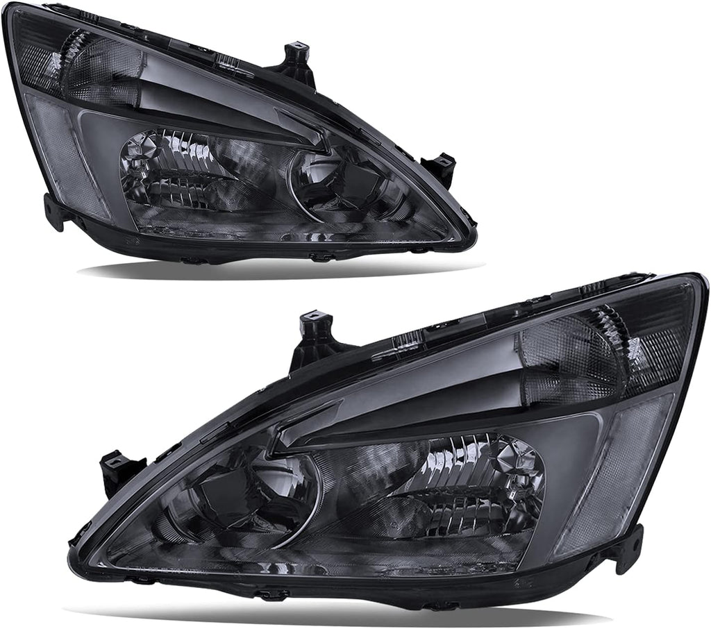 Headlight Assembly for 2003 to 2007 Honda Accord Black Housing M303