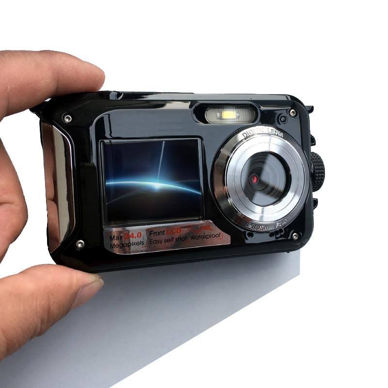 1080P 16x Zoom Waterproof Digital Camera with Dual-screens L869866