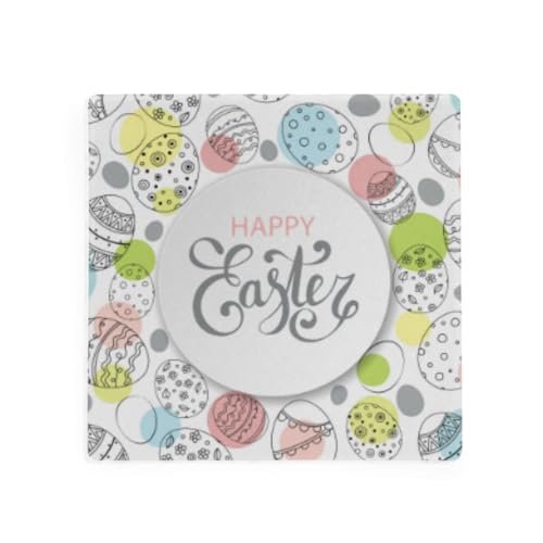 4 Packs Ceramic Stone Coasters with Cork Base B596
