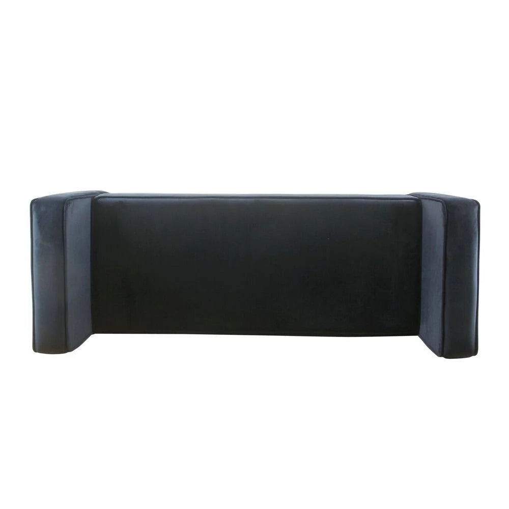 Dark Navy Velvet Storage Bench R88950