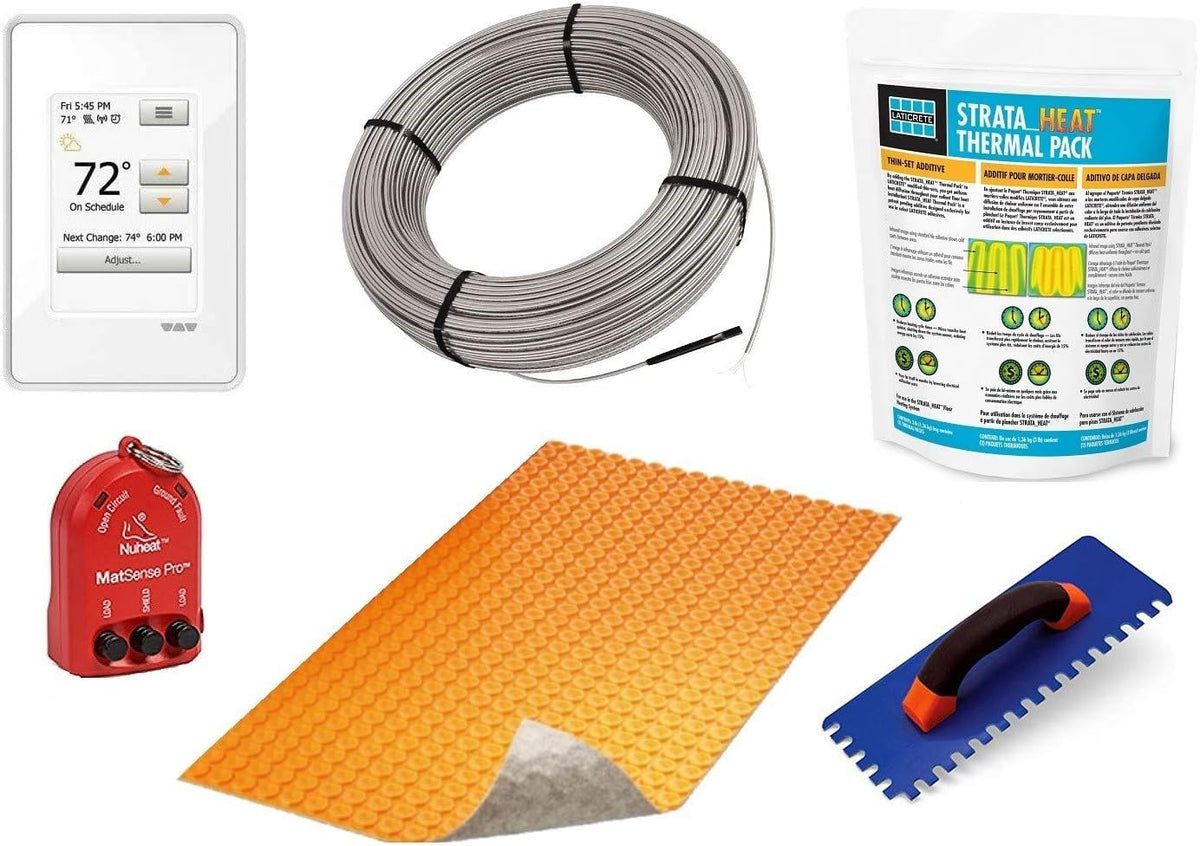 Floor Heating Kit with Touchscreen Thermostat A881