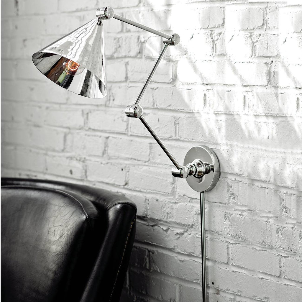 Polished Nickel Task Sconce U499406