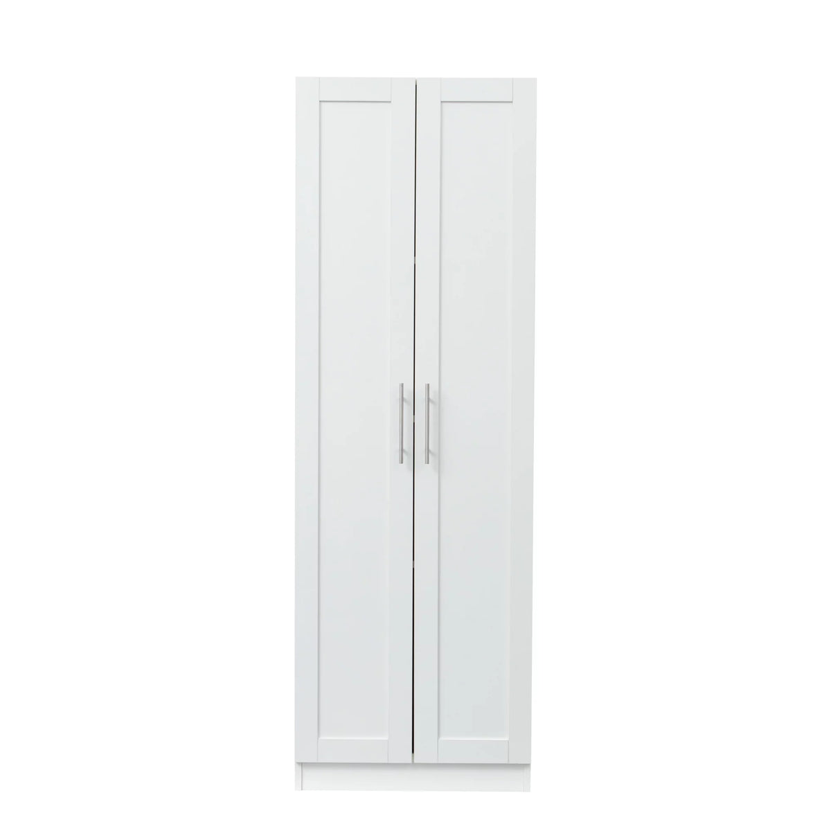 White 2 Door 3 Partition Wardrobe Cabinet Y253