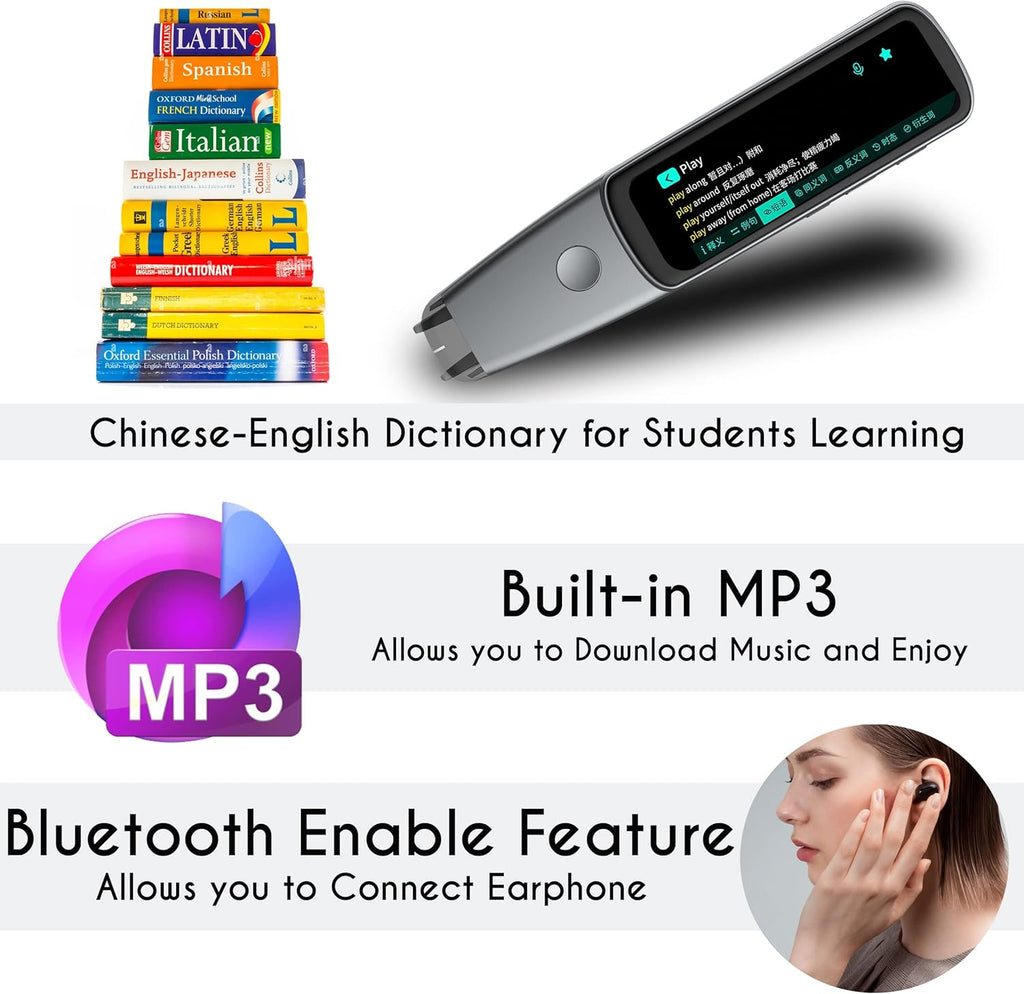 2.9 Inch Touch Screen Two-Way Voice Translation Device Pen L113021