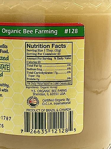 1 Lb Organic Raw Honey Y888664