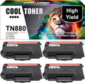 Compatible Toner Cartridge Replacement for Brother TN880 Black Ink 4Pack M149