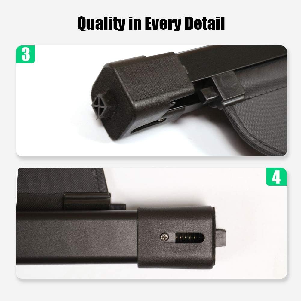 Black Retractable Car Cargo Cover Pack of 2 U54566