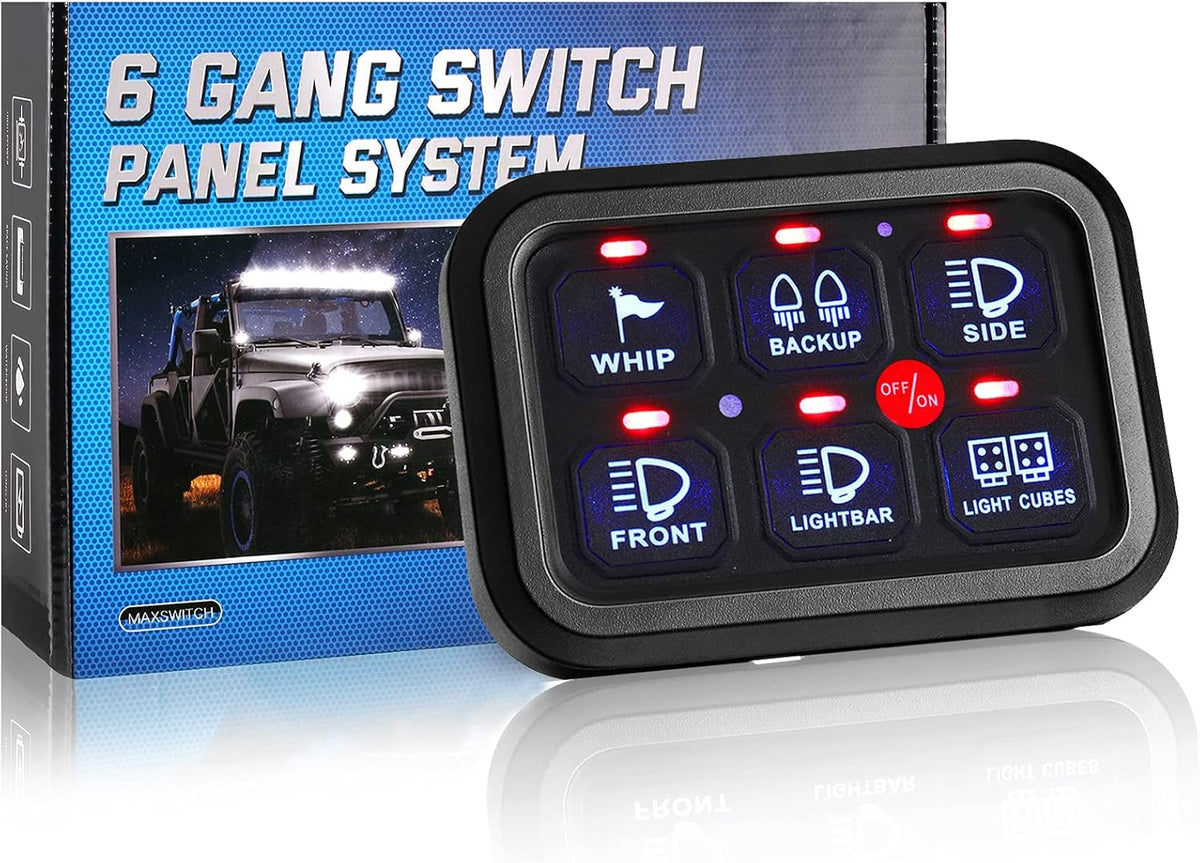 6 Gang LED Switch Panel Circuit Control Box S417