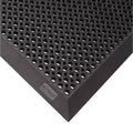 Rubber Entrance Mat, Black, 3Ft. x 5Ft. J82397