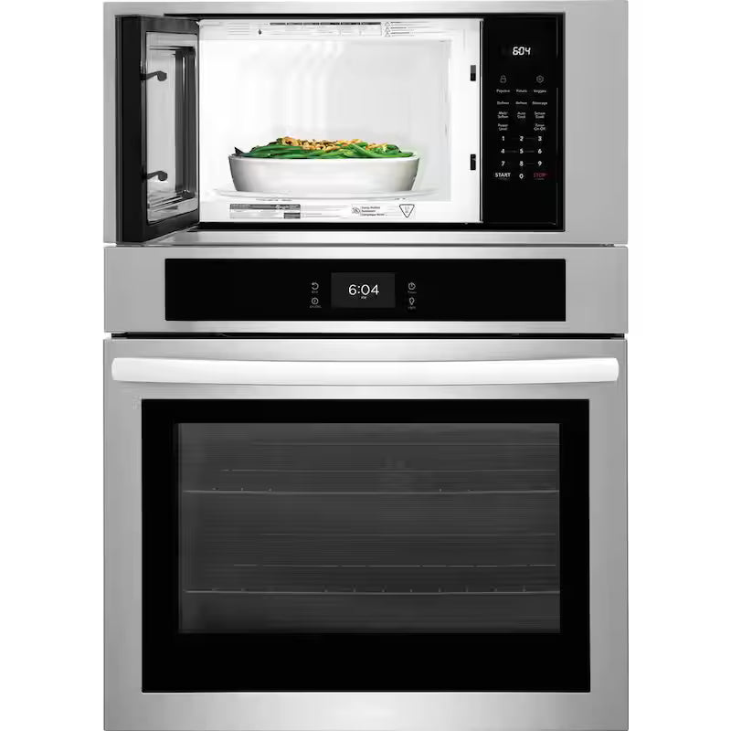 Electric Wall Oven with Built-In Microwave in Stainless Steel V9634