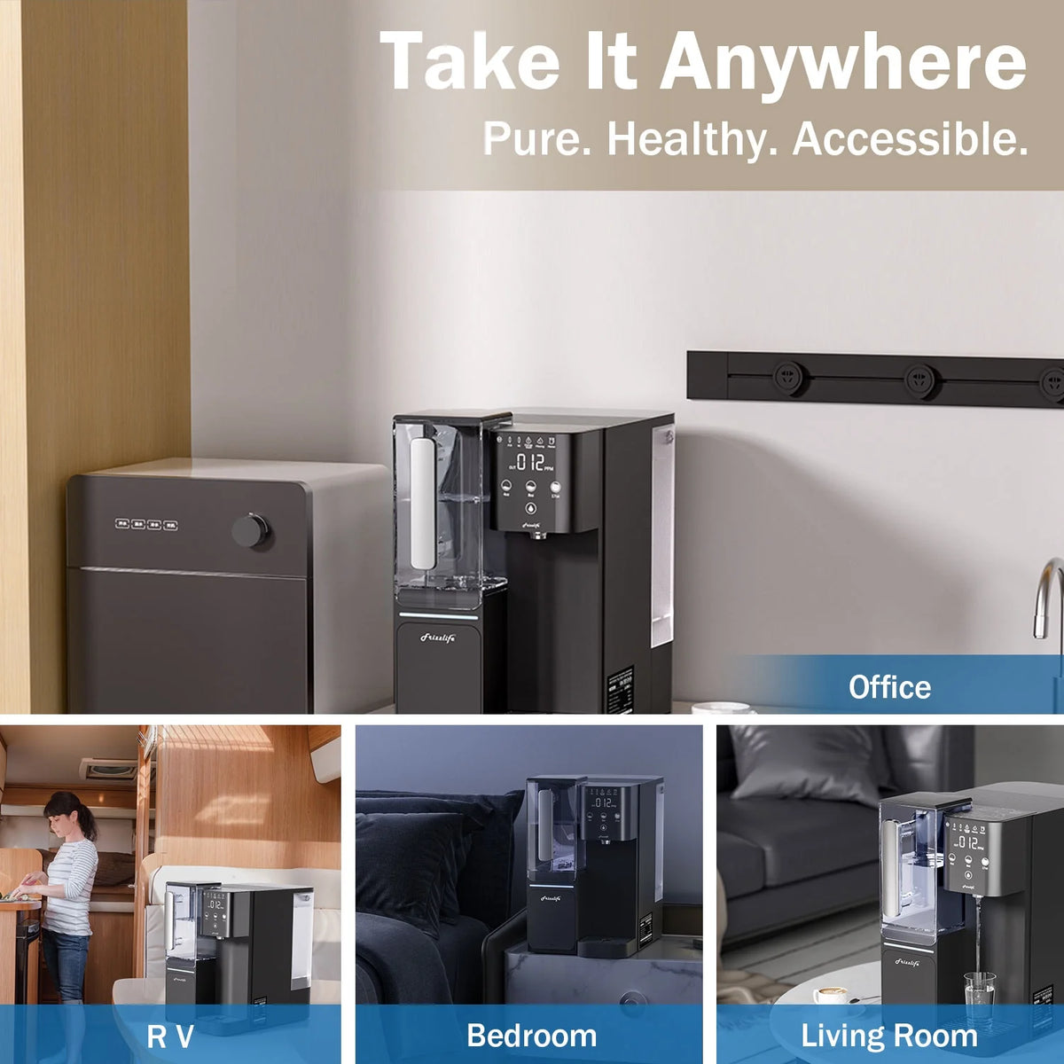 Reverse Osmosis Countertop Filtration System with Water Pitcher Y77104