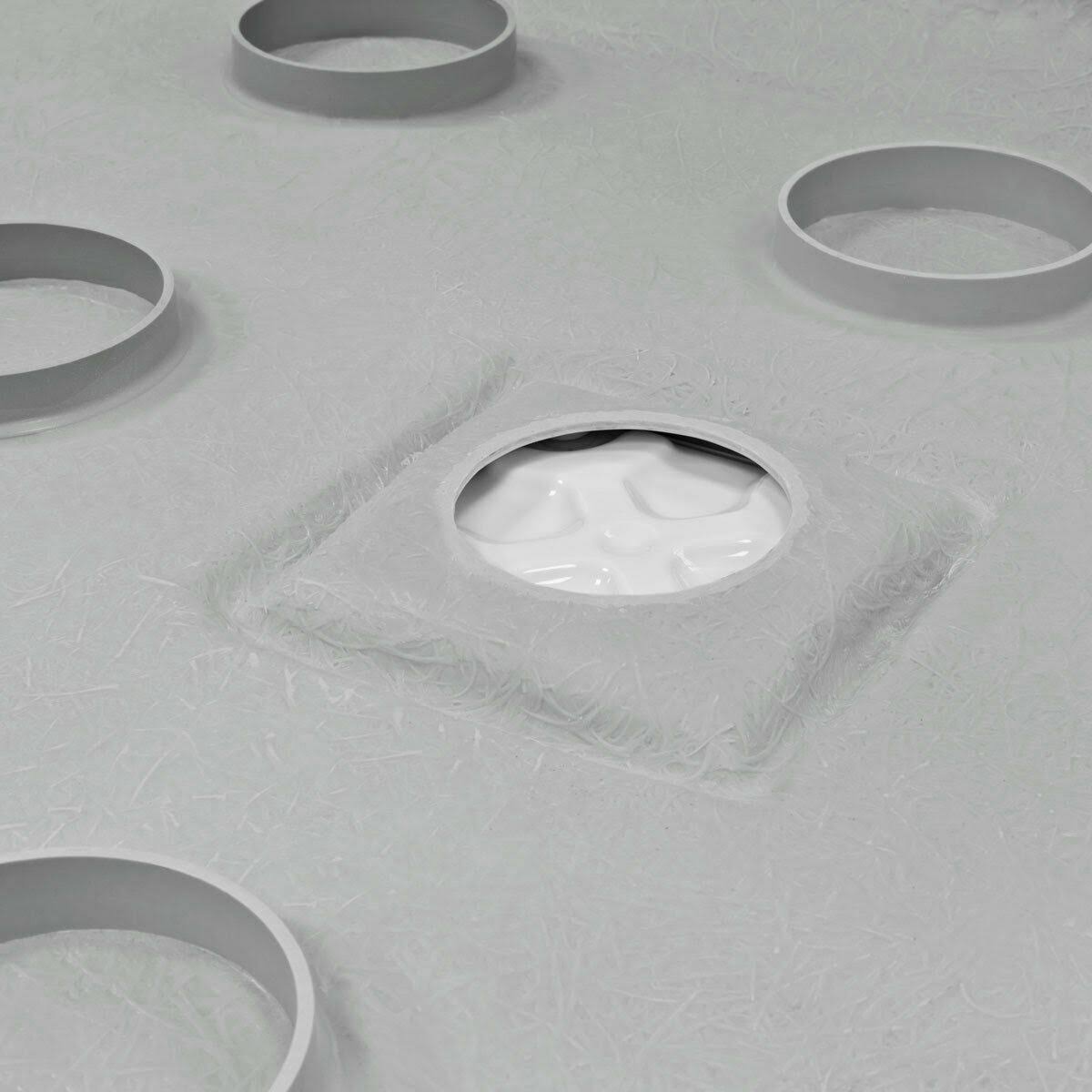 60 x 32 Right Double Threshold Shower Pan Base Wall Corner Left Drain K1291