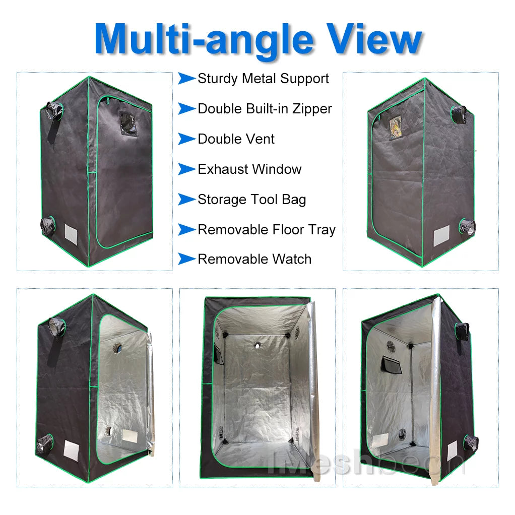 48"x48"x80" Complete Grow Tent Kit with LED Grow Light P519