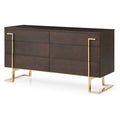 6 Drawer Wood Veneer Dresser A8158
