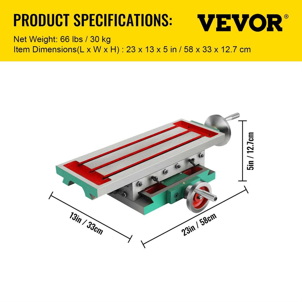 17.7 X 6.7 Inch Compound Milling Machine Work Table 2 Axis 4 Ways Move L847